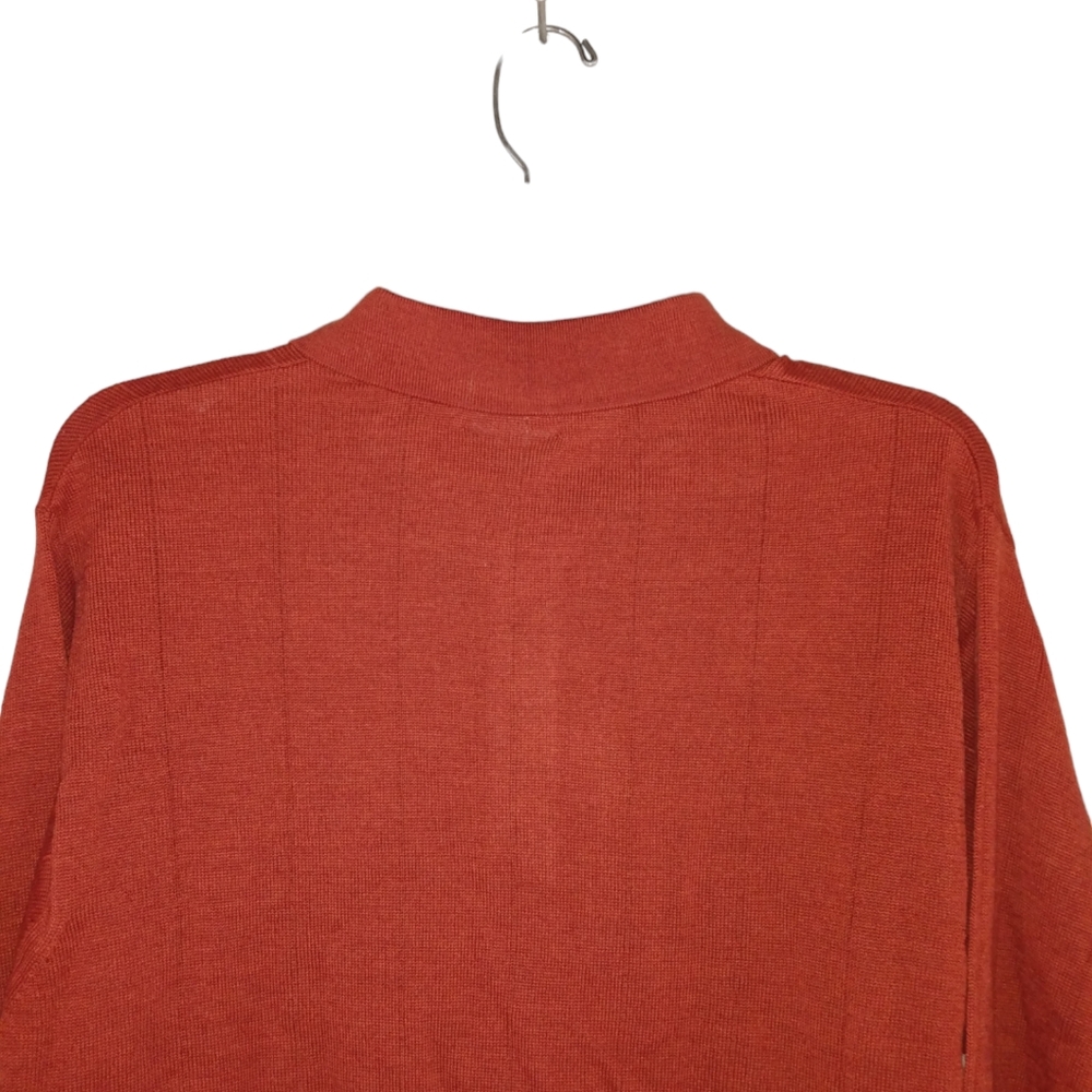 NWT Preswick & Moore Merino Wool Blend Sweater Size Medium Rust - Picture 4 of 8